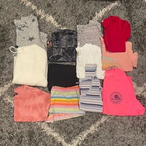 Girls Clothing Bundle Junior Sz Small Tshirt Sweater Leggings Sweatshirt School
